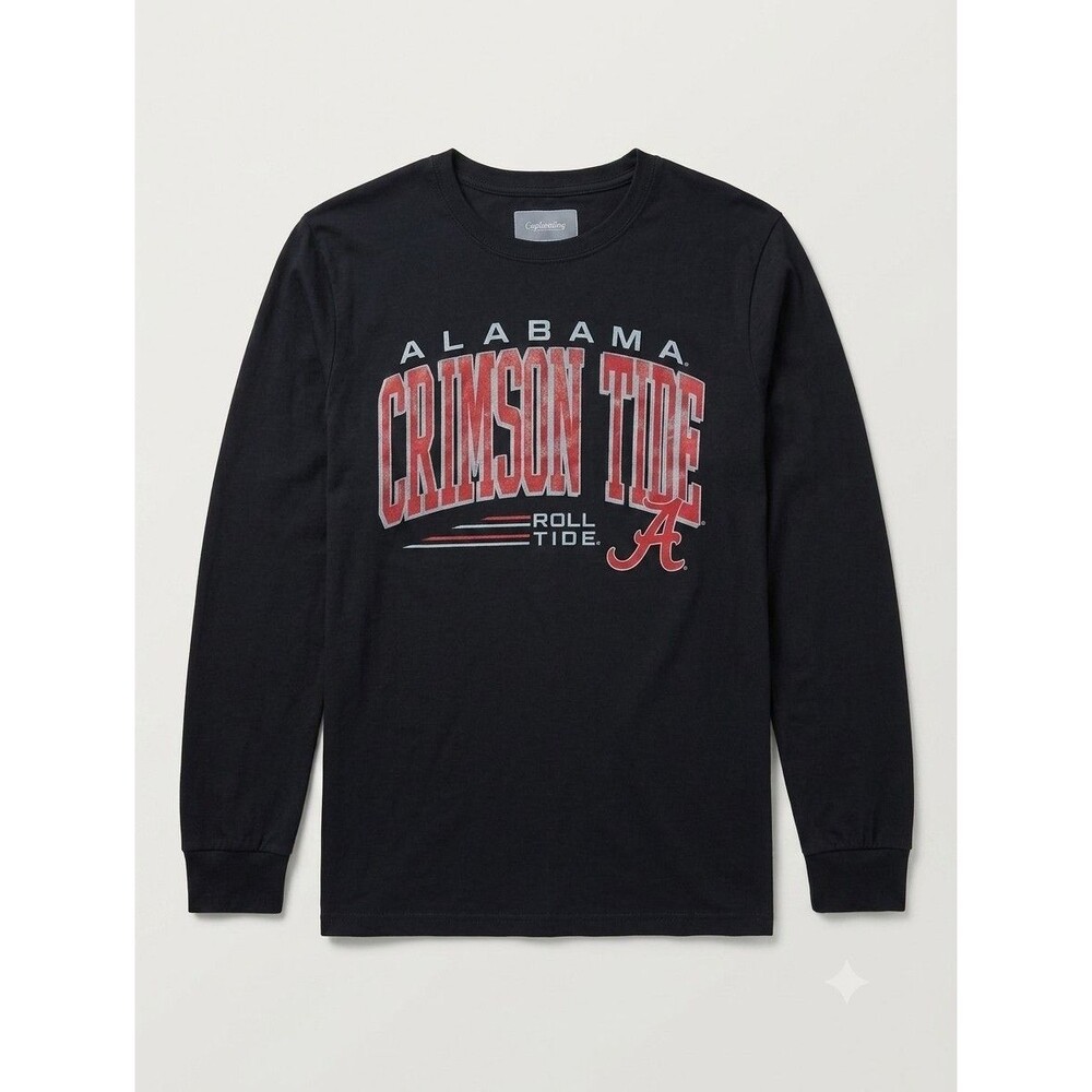Alabama University Crimson Roll Tide Long Sleeve T Shirt Captivating Size Small
